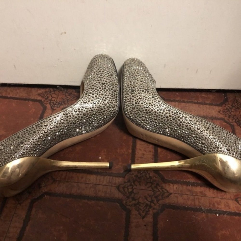 GIUSEPPE ZANOTTI sz 37 US sz 6-6.5 SWAROVSKI Heels - Picture 5 of 8
